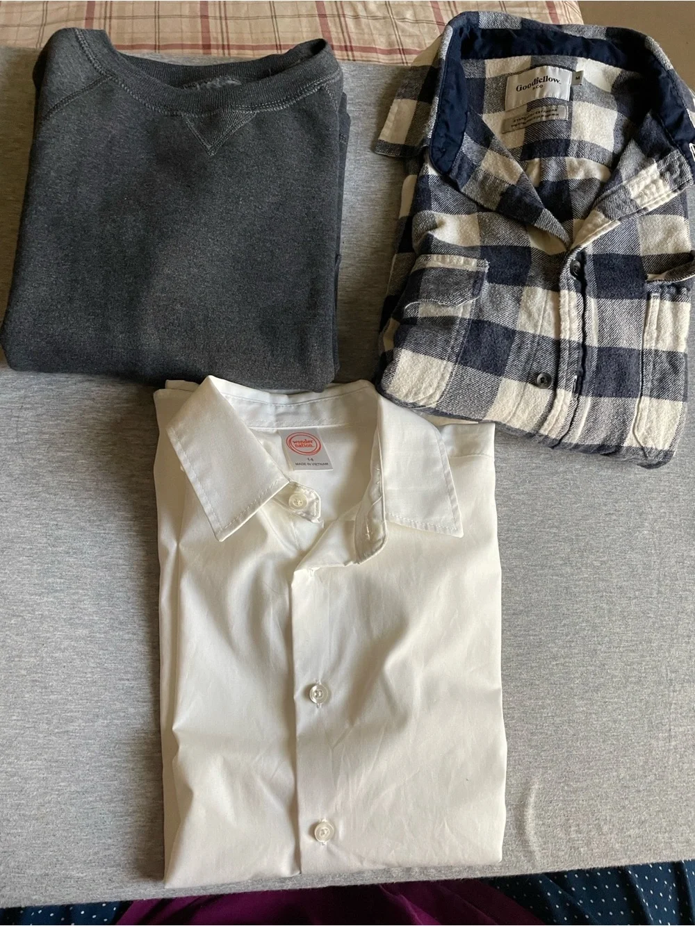 Hanes White Kids Dress Shirt - Classic Button-Down